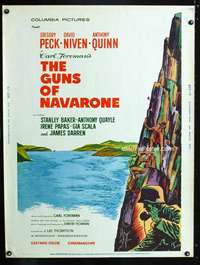 z317 GUNS OF NAVARONE Thirty by Forty movie poster '61 Alistair MacLean