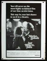 z329 LAST TANGO IN PARIS style C Thirty by Forty movie poster R75 Bertolucci