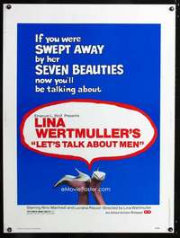 z332 LET'S TALK ABOUT MEN Thirty by Forty movie poster '76 Lina Wertmuller