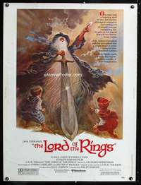 z336 LORD OF THE RINGS Thirty by Forty movie poster '78 JRR Tolkien, Bakshi