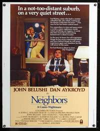 z345 NEIGHBORS Thirty by Forty movie poster '81 John Belushi, Dan Aykroyd