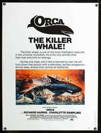 z355 ORCA Thirty by Forty movie poster '77 The Killer Whale, John Berkey art!
