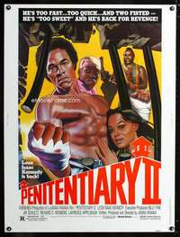 z358 PENITENTIARY 2 Thirty by Forty movie poster '82 Leon Isaac Kennedy, Mr. T!