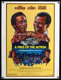 z360 PIECE OF THE ACTION Thirty by Forty movie poster '77 Sidney Poitier, Cosby