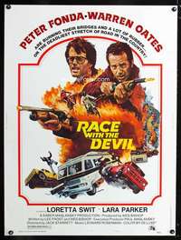 z365 RACE WITH THE DEVIL Thirty by Forty movie poster '75 Peter Fonda, Oates