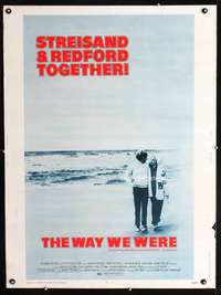 z434 WAY WE WERE #1 Thirty by Forty movie poster '73 it seemed so important!