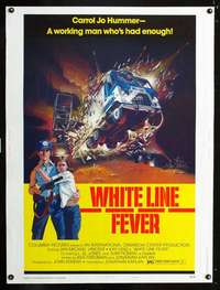 z441 WHITE LINE FEVER B Thirty by Forty movie poster '75 Jan-Michael Vincent