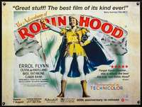 z002 ADVENTURES OF ROBIN HOOD advance British quad movie poster R98