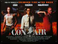 z031 CON AIR DS British quad movie poster '97 Nicholas Cage, Cusack