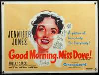 z065 GOOD MORNING MISS DOVE British quad movie poster '55 Jenny Jones