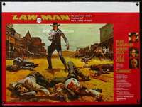 z093 LAWMAN British quad movie poster '71 Burt Lancaster, Winner