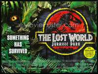 z085 JURASSIC PARK 2 DS British quad movie poster '96 The Lost World!