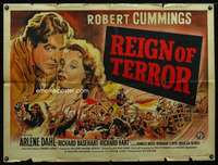 z126 REIGN OF TERROR British quad movie poster '49 Bob Cummings, Dahl