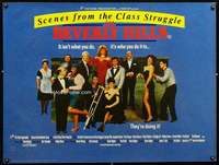 z137 SCENES FROM THE CLASS STRUGGLE IN BEVERLY HILLS British quad movie poster '89