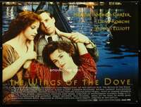 z185 WINGS OF THE DOVE DS British quad movie poster '97 Bonham Carter