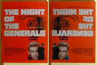 z349 NIGHT OF THE GENERALS special double-sided Thirty by Forty movie poster '67