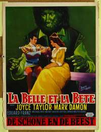 a115 BEAUTY & THE BEAST Belgian movie poster '62 Mark Damon, Taylor