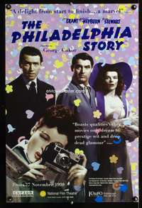 a267 PHILADELPHIA STORY English double crown movie poster R98 Grant