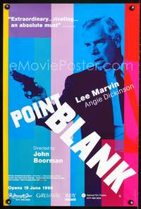 a268 POINT BLANK advance English double crown movie poster R98 Marvin