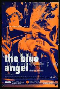 a255 BLUE ANGEL English double crown movie poster R90s Dietrich