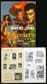 a263 LAND OF FURY English 16x21 movie poster '54 Seekers!