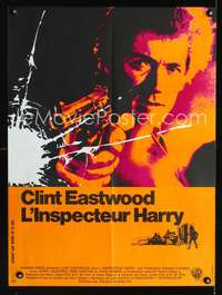 a345 DIRTY HARRY French 23x32 movie poster '71 Clint Eastwood