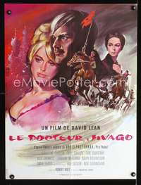 a347 DOCTOR ZHIVAGO French 23x30 movie poster '65 Georges Allard art!