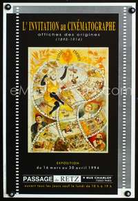 a361 L'INVITATION AU CINEMATOGRAPHE French museum movie poster '94