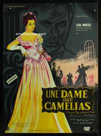 a359 LA BELLA LOLA French 23x31 movie poster '62 Montiel, Noel art!