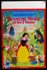 a322 SNOW WHITE & THE SEVEN DWARFS French 16x24 movie poster R83