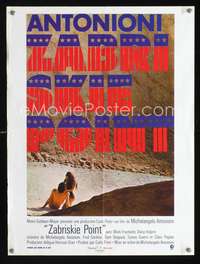 a335 ZABRISKIE POINT French 16x21 movie poster '70 Michelangelo Antonioni