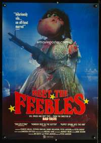 a292 MEET THE FEEBLES German export movie poster '89 Peter Jackson