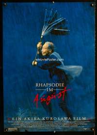 a298 RHAPSODY IN AUGUST German movie poster '91 Akira Kurosawa