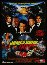 a289 JAMES BOND DIE WELT DES 007 German museum movie poster '98 cool!