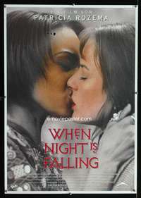 a305 WHEN NIGHT IS FALLING German movie poster '95 lesbian teachers!