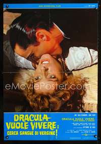 a396 ANDY WARHOL'S DRACULA Italian large photobusta movie poster '73