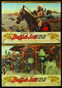 a452 BUFFALO BILL 2 Italian photobusta movie posters '65 Gordon Scott