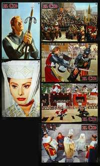 a389 EL CID 6 Italian large photobusta movie posters '61 Heston, Sophia Loren