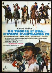 a409 LA TAGLIA E'TUA... L'UOMO L'AMMAZZO IO Italian large photobusta movie poster '69