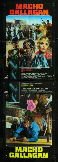 a391 MACHO CALLAHAN 2 Italian large photobusta movie posters '70 Janssen