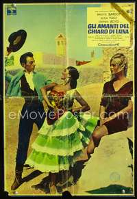 a493 NIGHT HEAVEN FELL Italian photobusta movie poster '58 Bardot