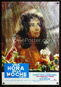 a420 NIGHT WATCH Italian large photobusta movie poster '73 Liz Taylor