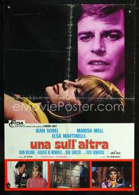 a423 ONE ON TOP OF THE OTHER Italian large photobusta movie poster '69 Fulci