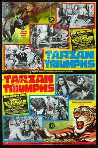 a460 TARZAN TRIUMPHS 2 Italian photobusta movie posters R70s Weismuller
