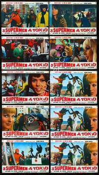 a438 TRE SUPERMEN A TOKIO 10 Italian photobusta movie posters '67