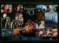 a084 STORY OF O horizontal Japanese 29x41 movie poster '76 sexy image!