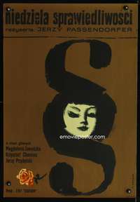 a230 NIEDZIELA SPRAWIEDLIWOSCI Polish 23x33 movie poster '66Gorka art