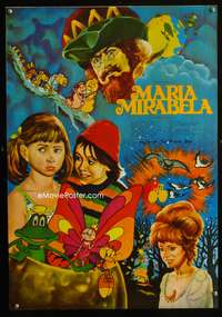 a111 MARIA MIRABELLA Romanian movie poster '81 Albin fantasy art!