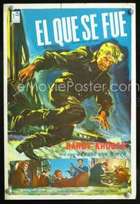 a556 ONE THAT GOT AWAY Spanish 10x15 movie poster '58 Hardy Kruger, WWII!