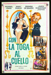 a557 PAIR OF BRIEFS Spanish 10x15 movie poster '62 sexy English Mary Peach!